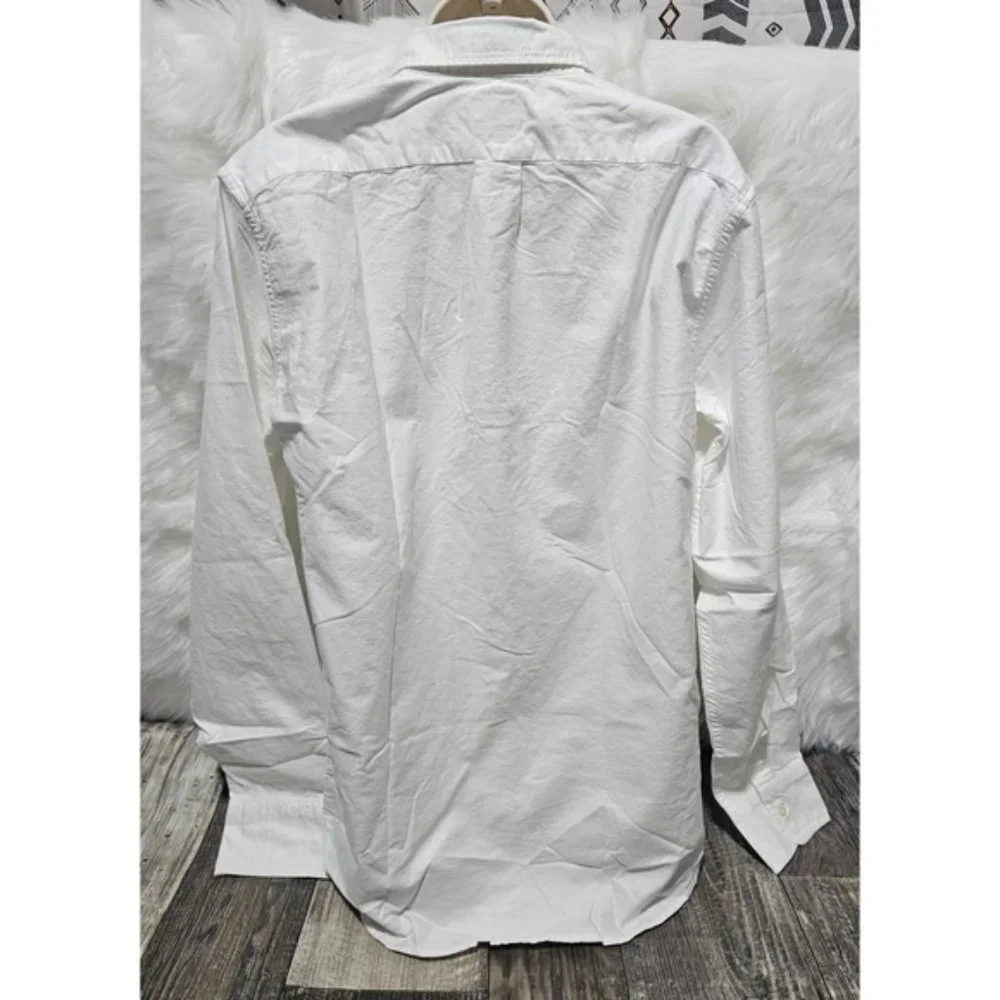 NWT J. Crew Men's White Button-Up Dress Shirt